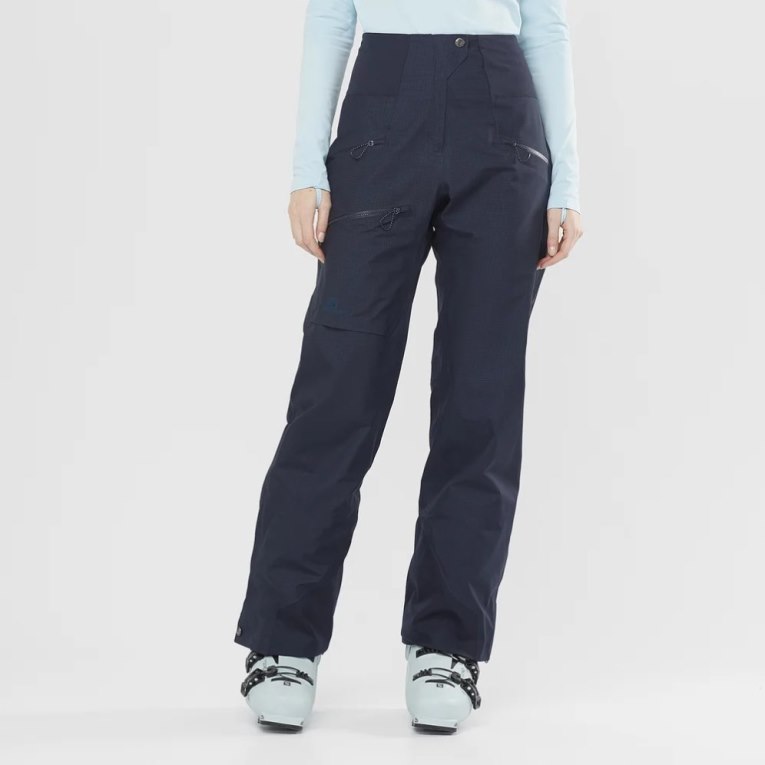 Calça De Esqui Salomon Outpeak GTX 3L Feminino Azul Marinho | PT D29317